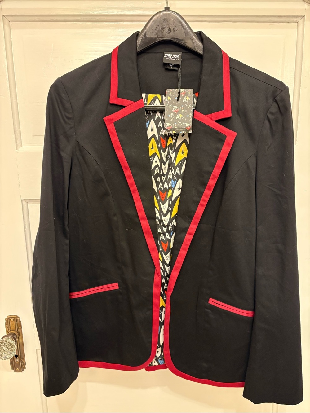 NWT Her Universe Star Trek Black Blazer with Red Trim L